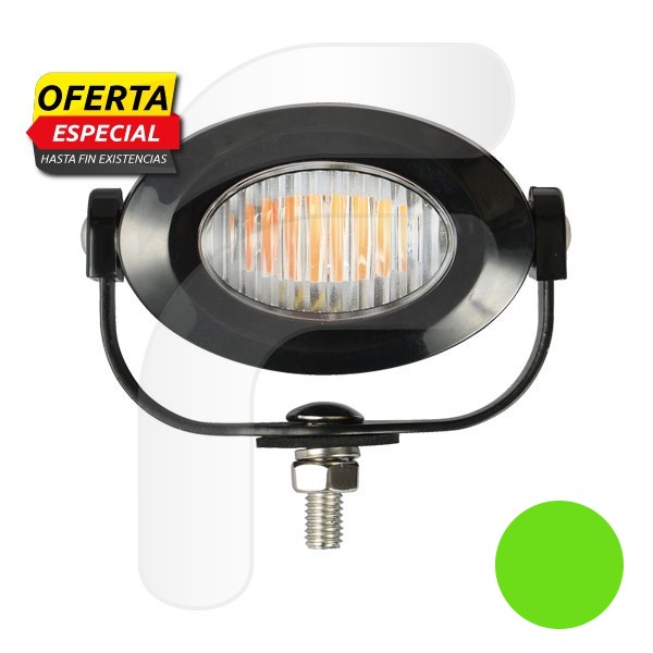 LUZ ESTROBOSCÓPICA LED 9/30V 3LEDX3W VERDE FA410017G